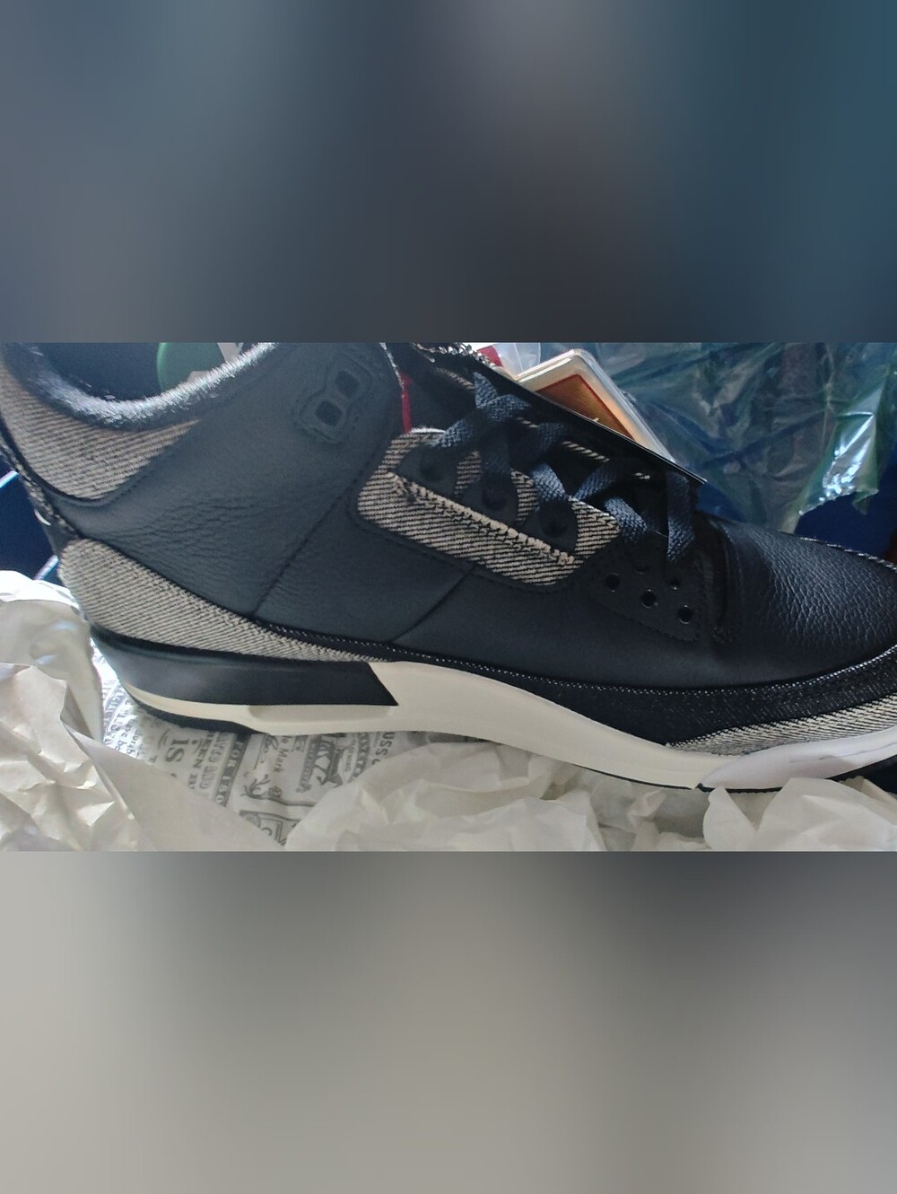 Brand New In Box NIKE Air Jordan 3 RTR LSC Denim Black SP Mens Size 10